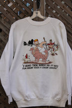 Vintage 1990s Red Neck Graphic Crewneck Sweater