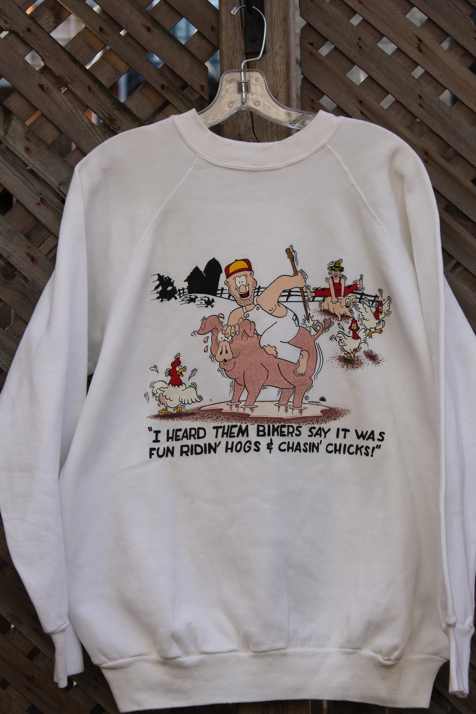 Vintage 1990s Red Neck Graphic Crewneck Sweater