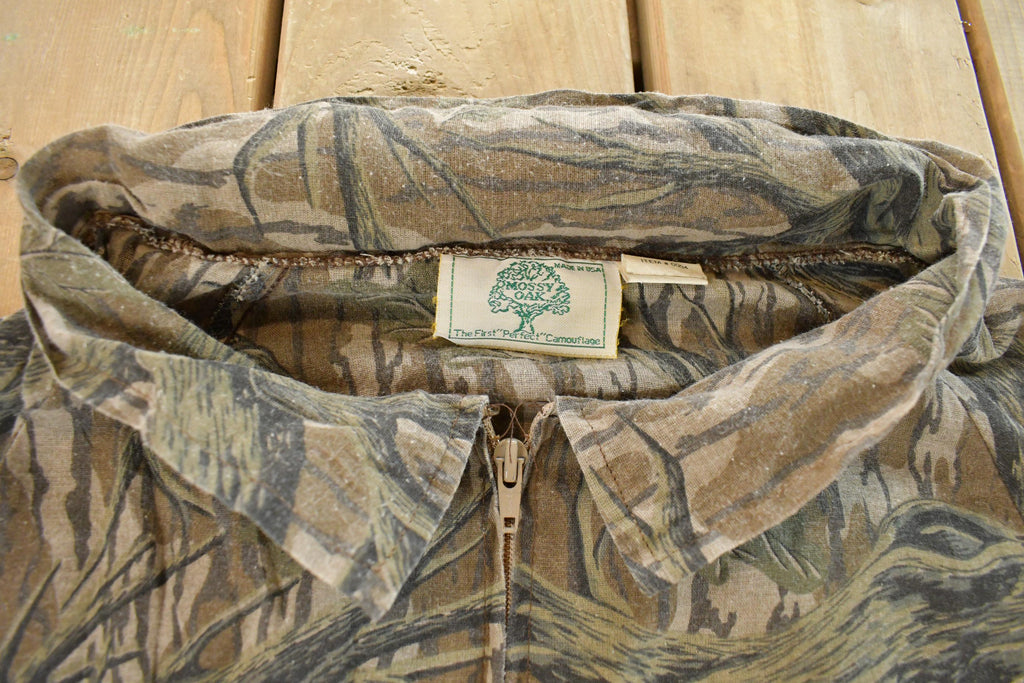 Vintage 1990s Mossy Oak All Over Print Lightweight Tree Camo Jacket Men's 2XL