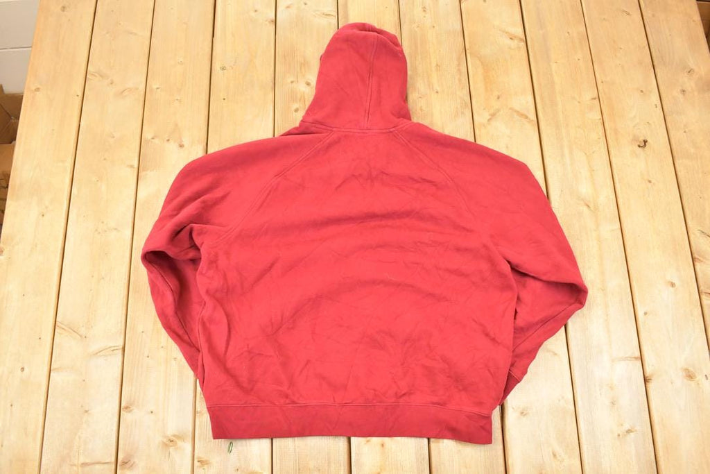 Vintage Y2K Nike Embroidered Mini Swoosh Hoodie Sweatshirt Men's L