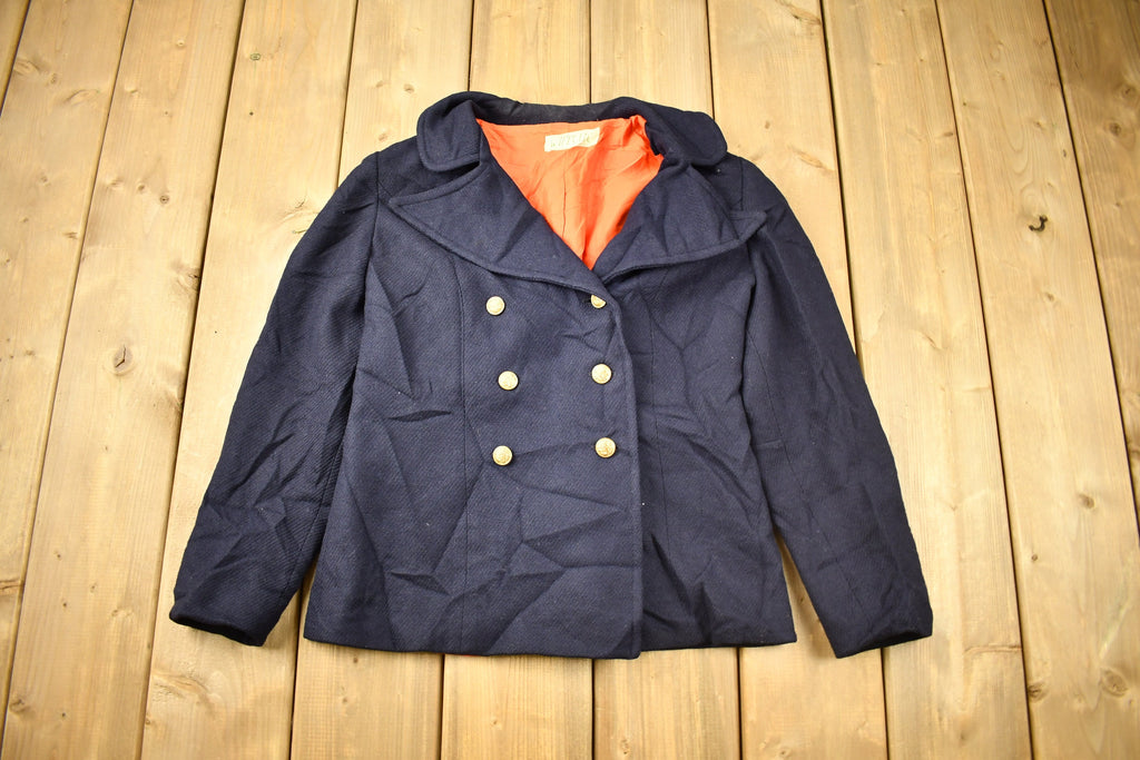 Vintage 1950s Wippette Button Up Pea Coat