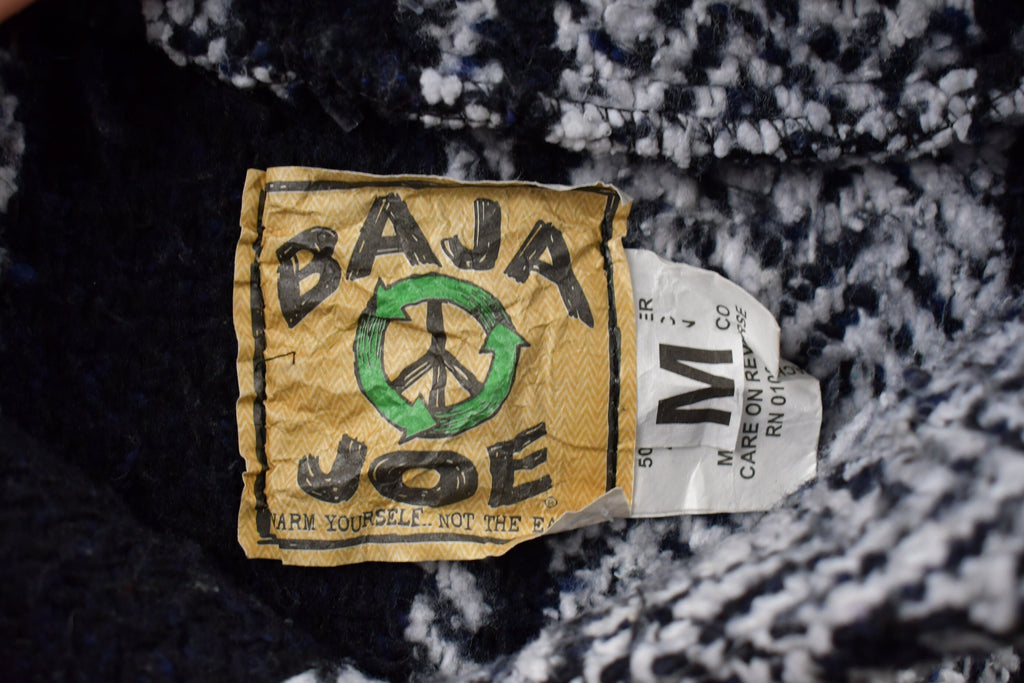 Vintage 1990s Baja Joe Warm Yourself Not The Earth Knitted Sweater