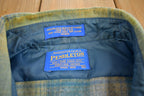 Vintage 1980s Pendleton 100% Wool Plaid Pearl Button Up Made In USA