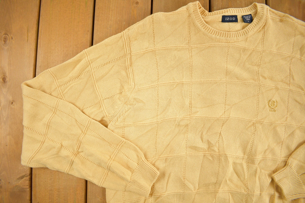 Vintage 1990s Izod Knit Crewneck Sweater