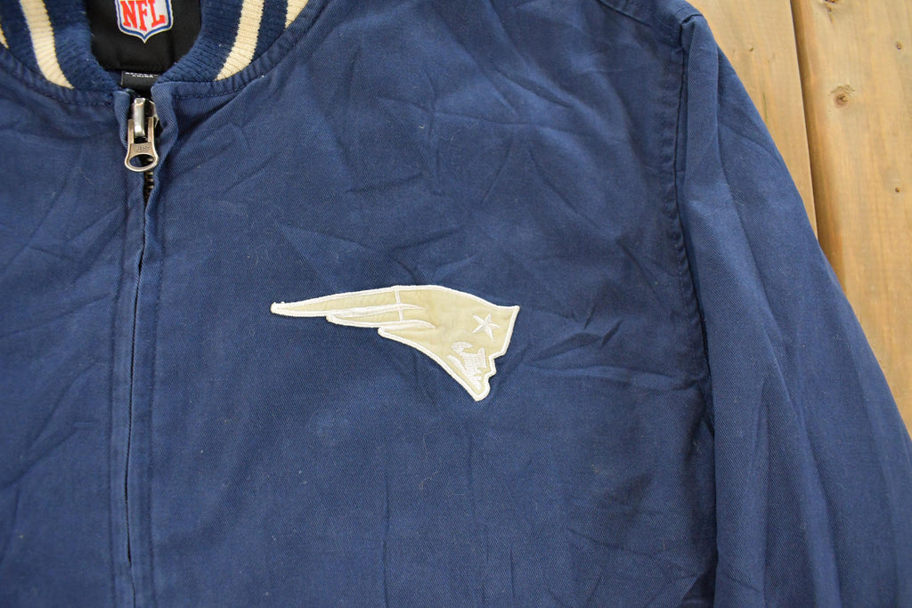 Vintage 2000s NFL New England Patriots NFL Full Zip Bomber Jacket Men's Large