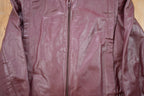 Vintage 1990s Woman's Bernman's Leather Full Zip Short Jacket