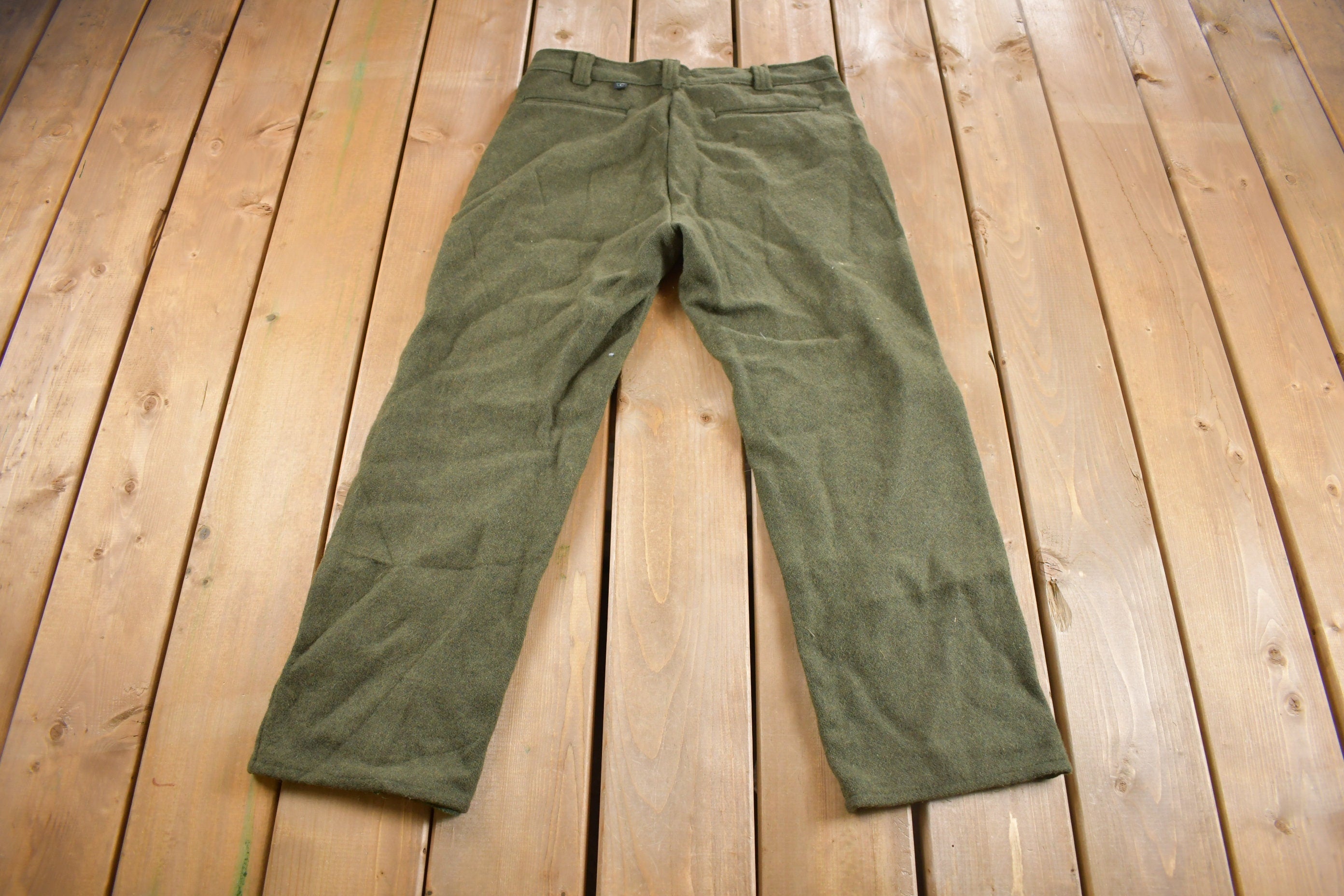 Vintage 1990s Codet Wool Trousers Size 32 x 24