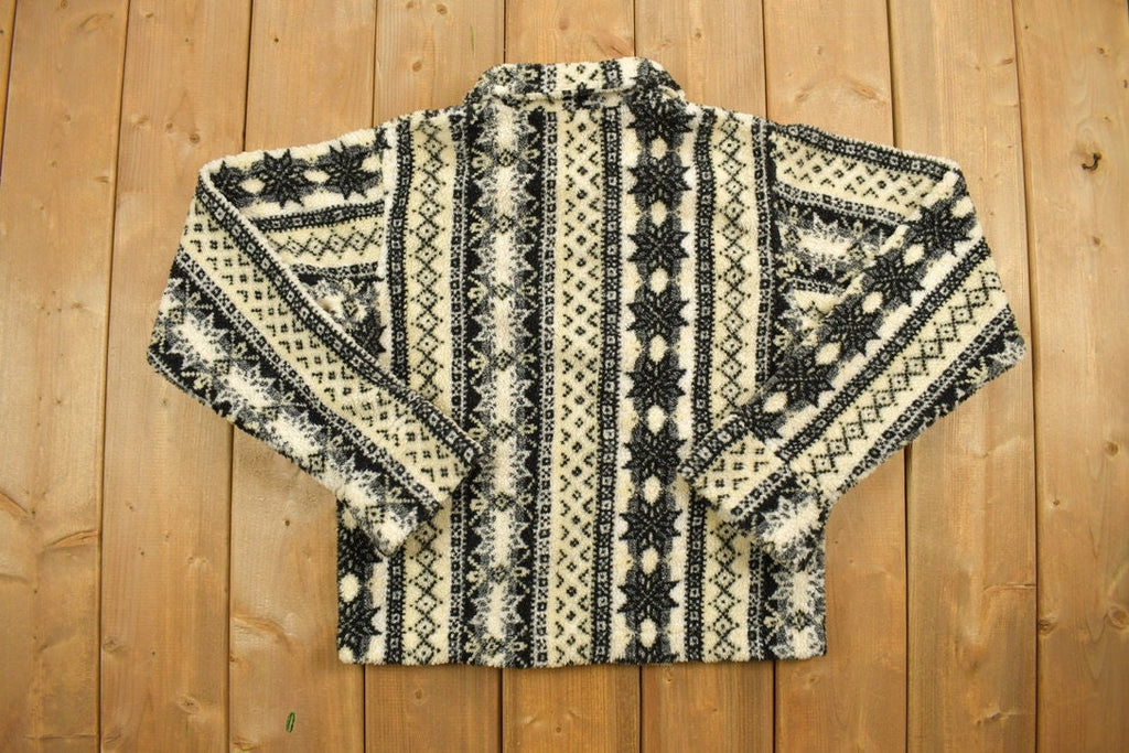 Vintage 1990s Whitefish Bay Fleece Zip Up Sweater