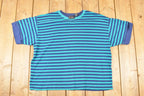 Vintage 1990s Royal Design Souvenir Striped T-Shirt Women's XL