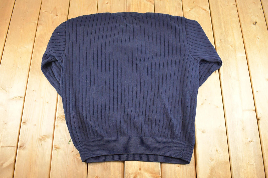 Vintage 1990s Chaps Ralph Lauren Ribbed Knit Crewneck Sweater Mens L /