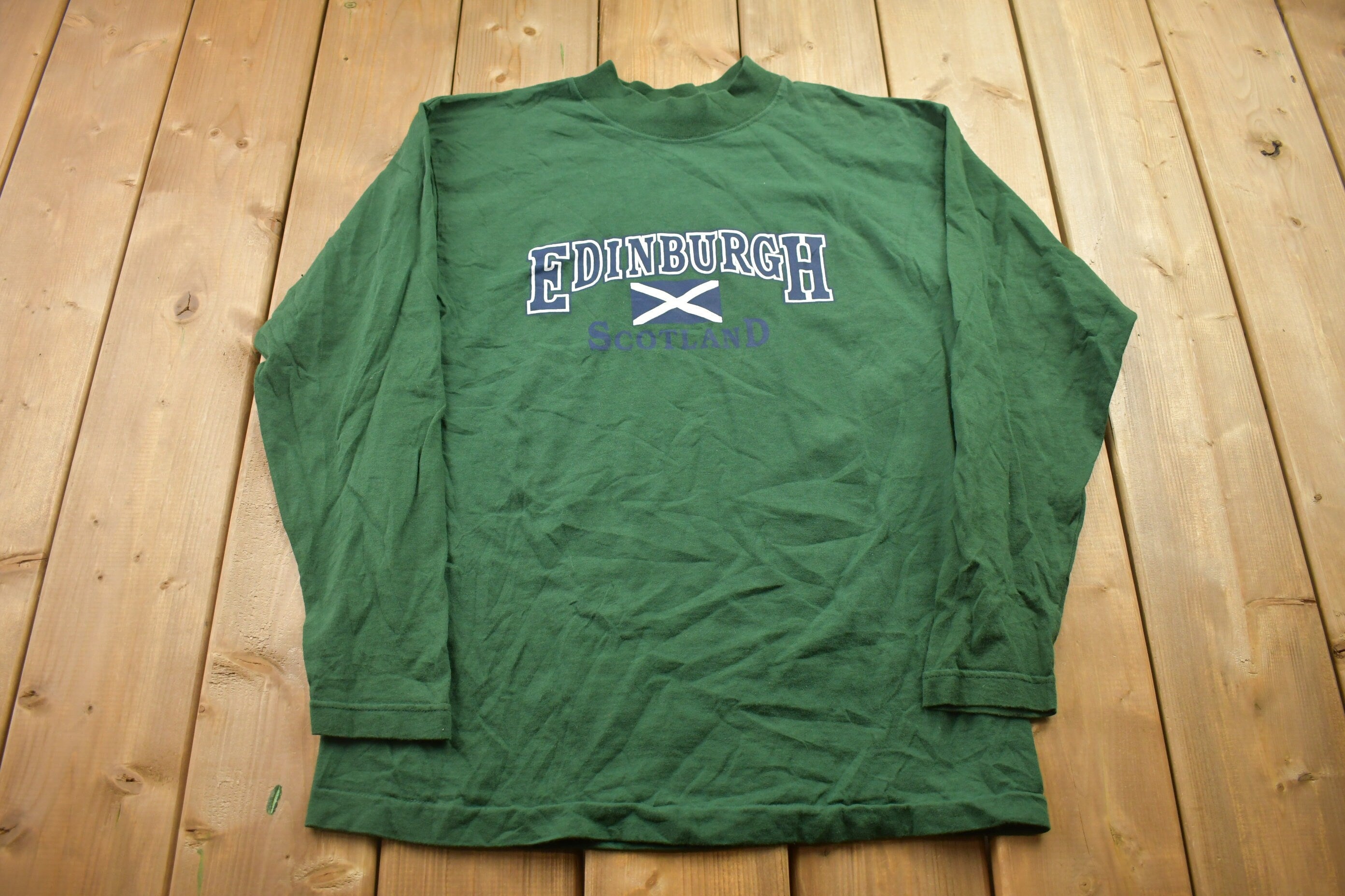 Vintage 1990s Premium Screen Stars Edinburgh Long Sleeve Shirt