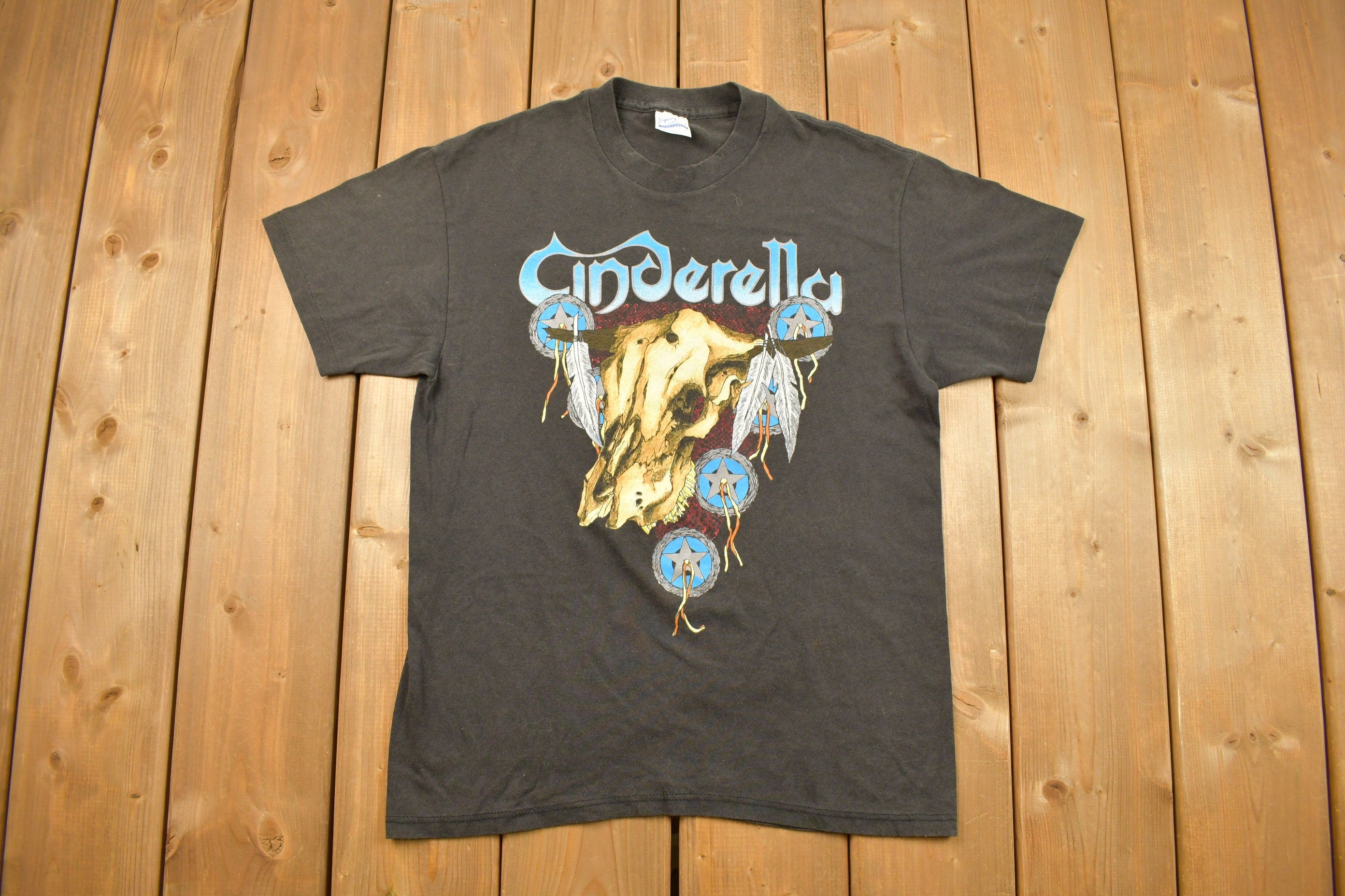 Vintage 1988 Cinderlla Long Cold Winter Tour Band T-shirt