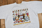 Vintage 1990s Friendship Is Sewn With Love And Measured By Kindness Graphic Raglan Sweatshirt