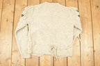 Vintage 1990s Obermeyer Chunky Cable Knit Cardigan Sweater Women's S