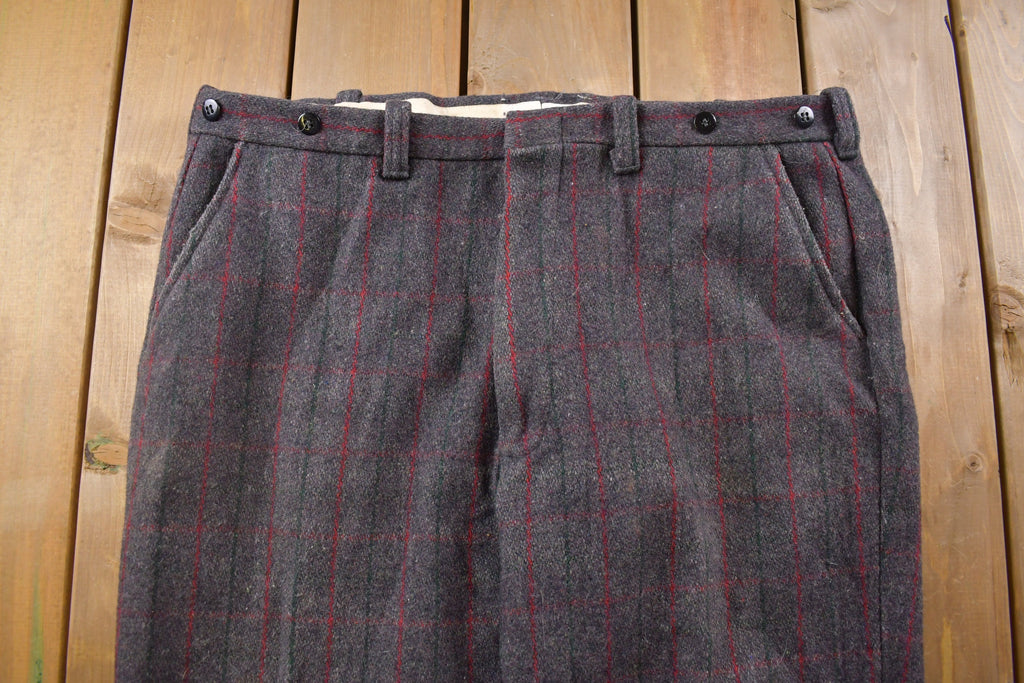 Vintage 1980s Wool Trousers 40 x 31