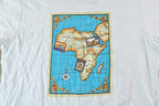 Vintage 1990s Liz Claiborne World Map Souvenir T-Shirt