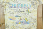 Vintage 1992 Caribbean Islands All Over Print Sneaky Tees Souvenir T-Shirt