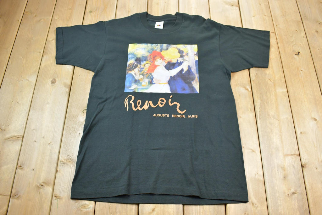 Vintage 1990s Renoir Portraits Graphic Art T-Shirt