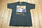 Vintage 1990s Renoir Portraits Graphic Art T-Shirt