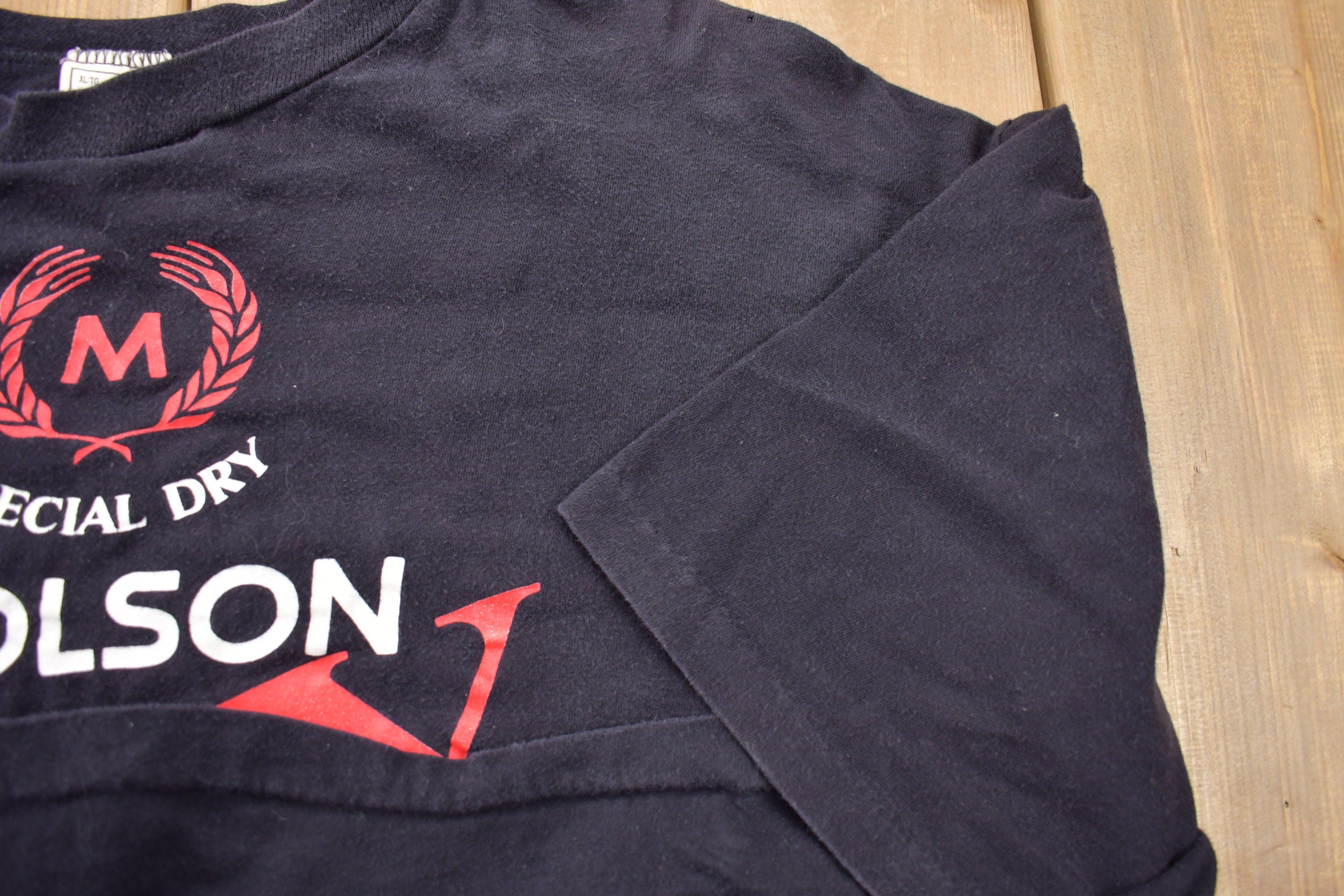 Vintage 1990s Molson Dry Special Day The Evolution of Beer Graphic T Shirt