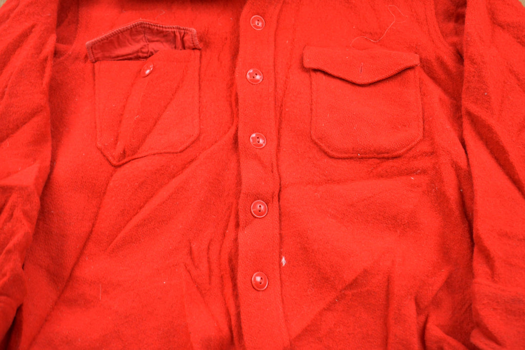 Vintage 1950s Woolrich Wool Button Up Shirt