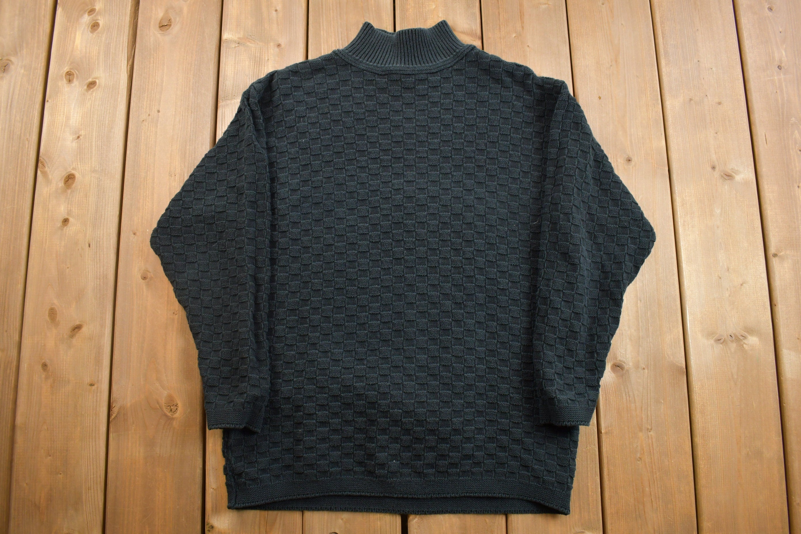 Vintage 1990s Knitted Crewneck Sweater