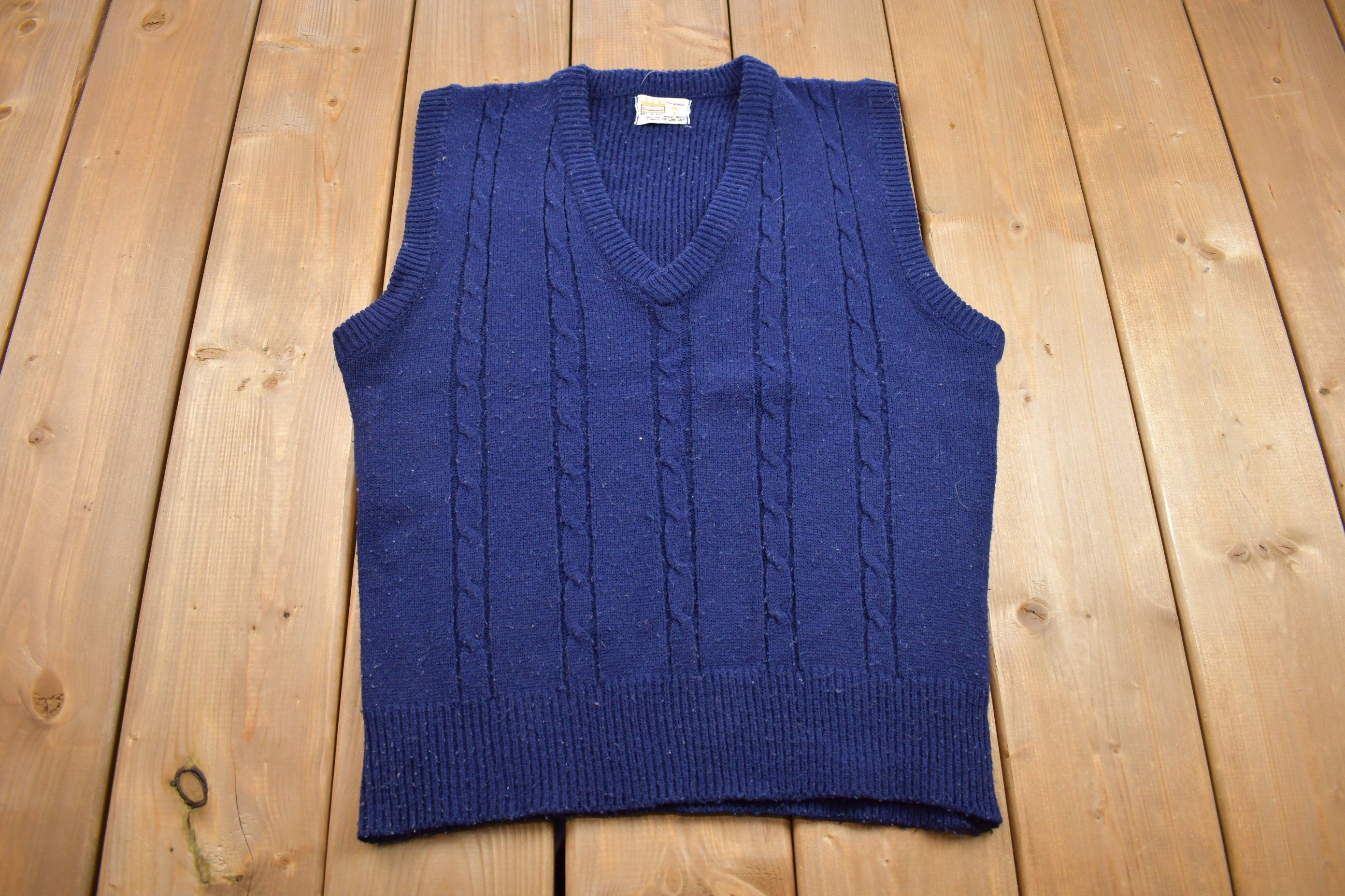 Vintage 1980s Knitted Sweater Vest