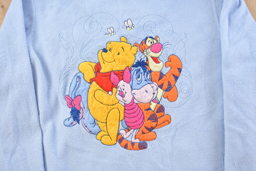 Vintage 1990s Disney Winnie The Pooh Disney Fleece Hoodie