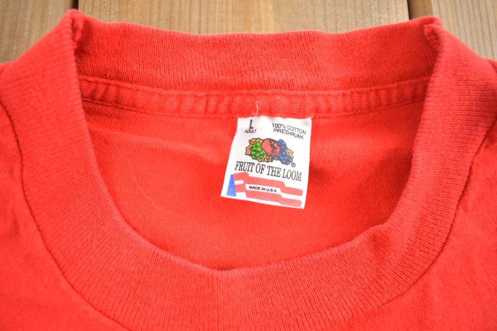 Vintage 1996 Cabelas Sidewalk Sale Kearney Nebraska Souvenir Travel T-Shirt Made In USA