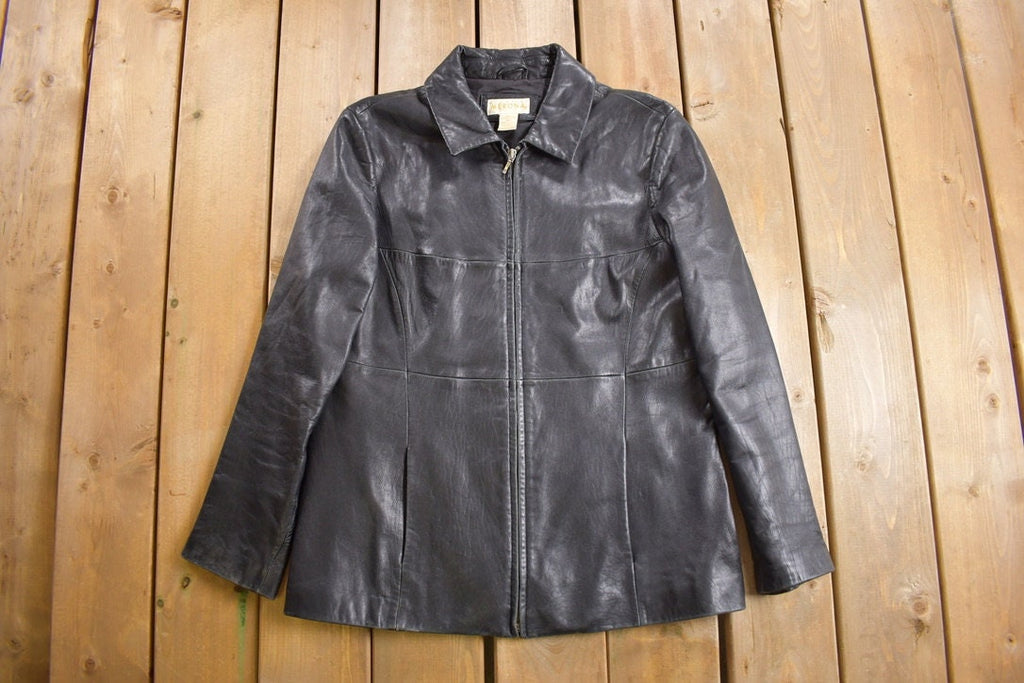 Vintage 1990s Leather Jacket / Fall Outerwear / Leather Coat / Winter Outerwear / Streetwear Fashion / Suede Jacket