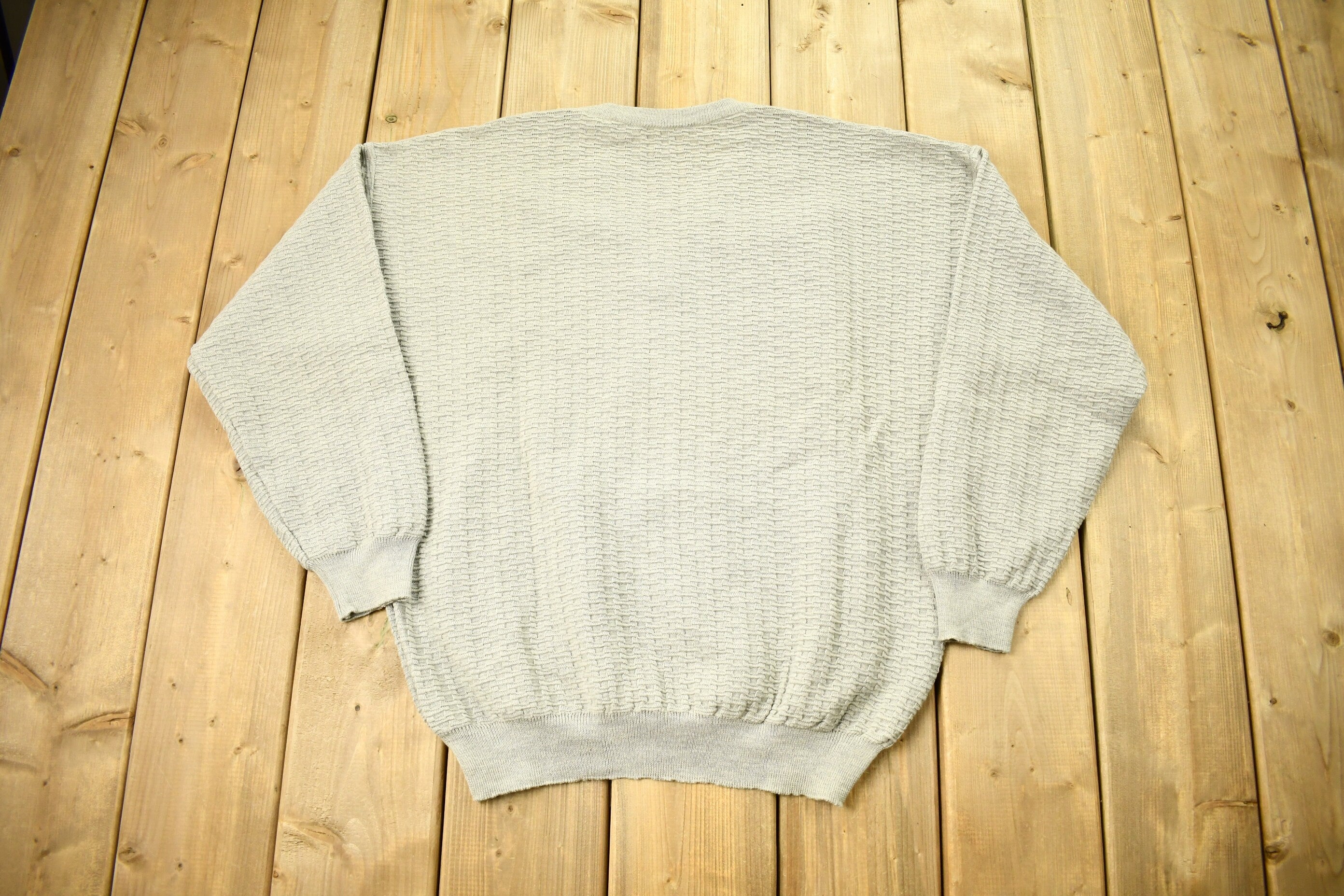 Vintage 1990s AnTonello Knitted V-neck Sweater /