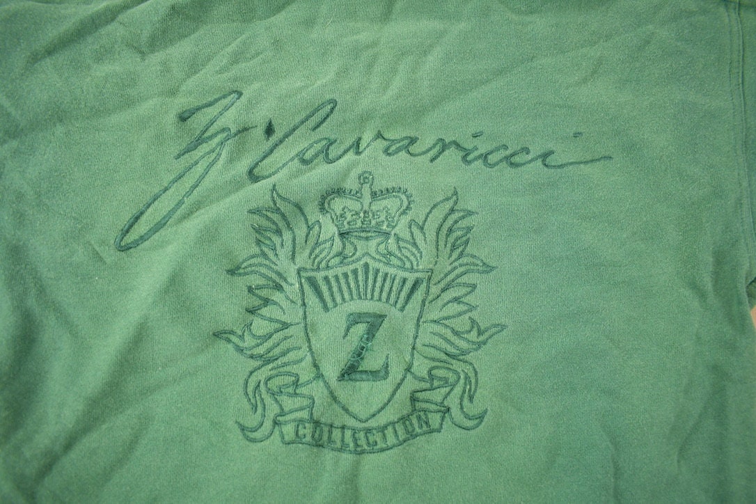 Vintage 1990s Z Cavaricci Embroidered Crewneck Sweatshirt Size Small