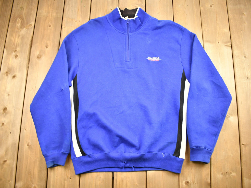 Vintage 1990s Nautica Competition Quarter Zip Sweatshirt