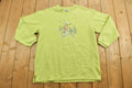 Vintage 1990s Northern Reflections Green Holiday Crewneck Sweater / 90s Crewneck / Grandma / Nature Theme / V Neck / Snow