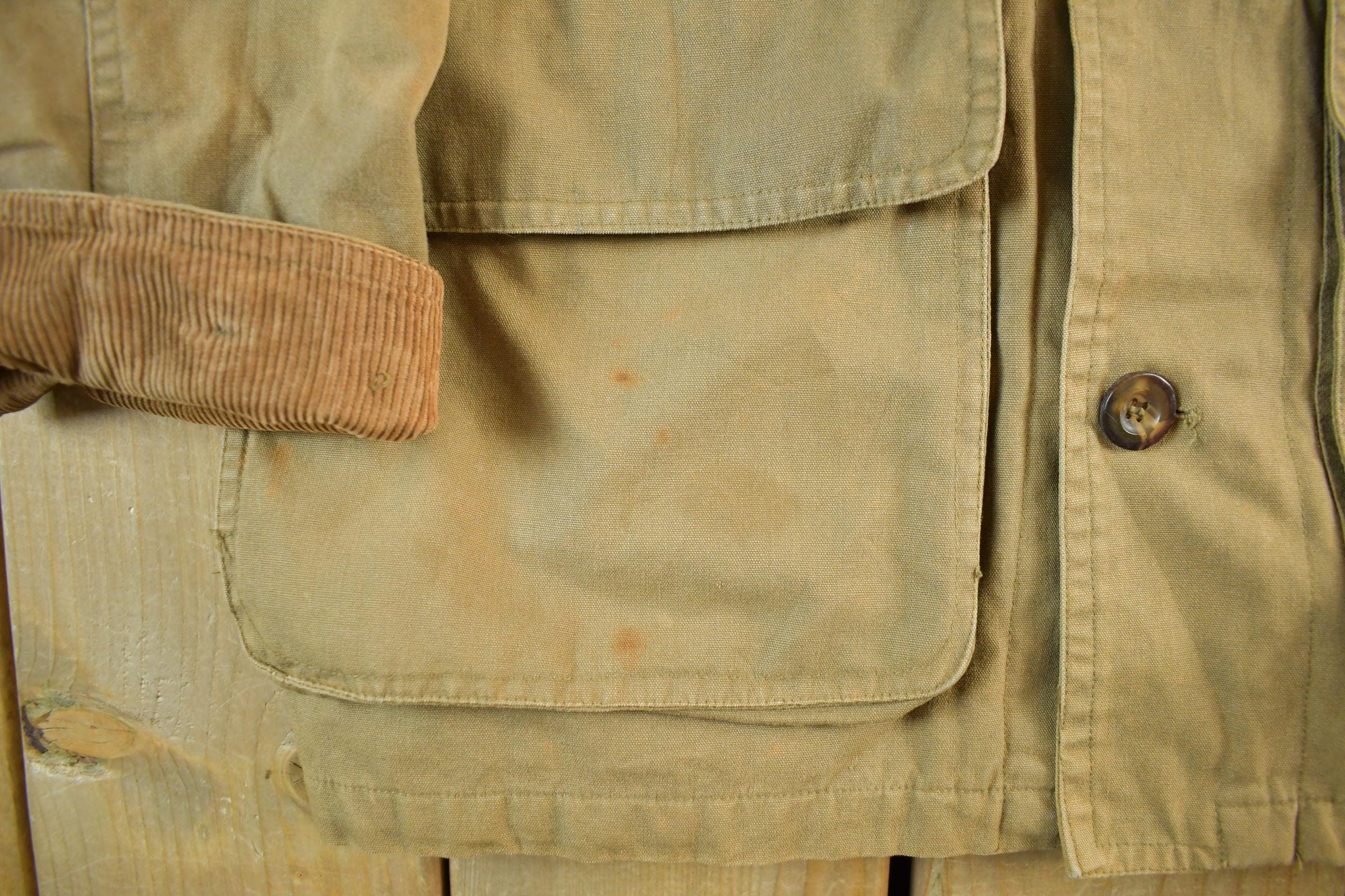 Vintage 1990s Faded Glory Lined Faded Barn Chore Coat Men's Small
