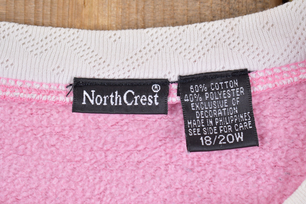 Vintage 1990s Cute Embroidered Crewneck Sweater