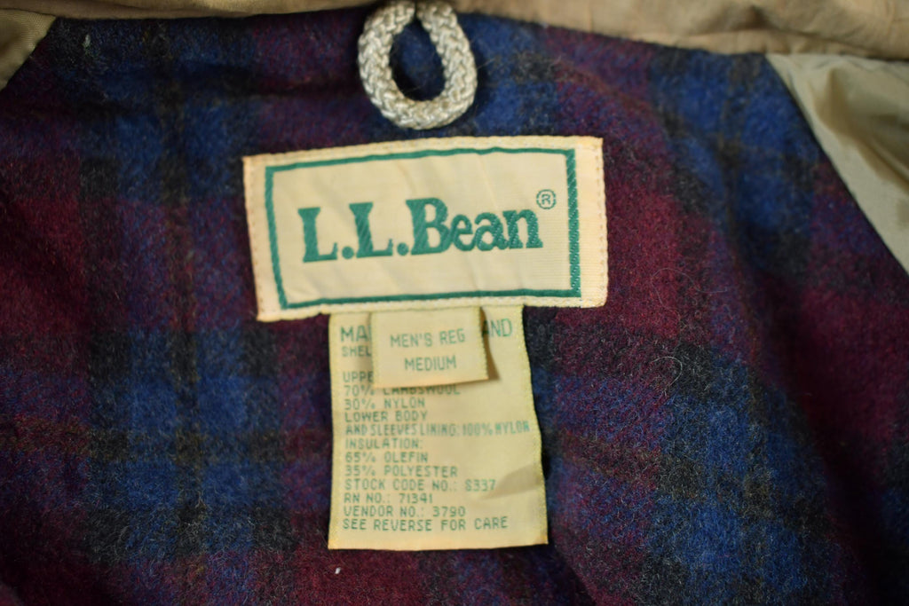Vintage 1990s LL Bean Wool Long Jacket