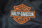 Vintage 1990s Harley Davidson Embroidered Motorcycle Satin Nylon Bomber Jacket