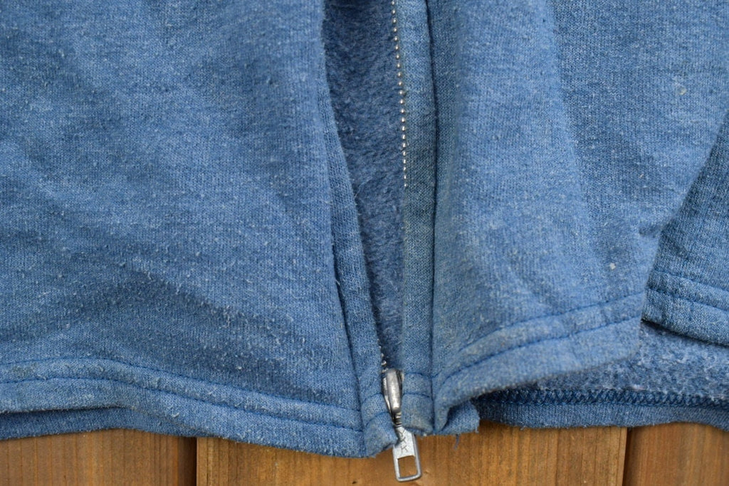 Vintage 1990s Blank Zip Up Hoodie
