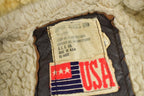 Vintage 1980s Leather Men's Flyer's Jacket Made In USA