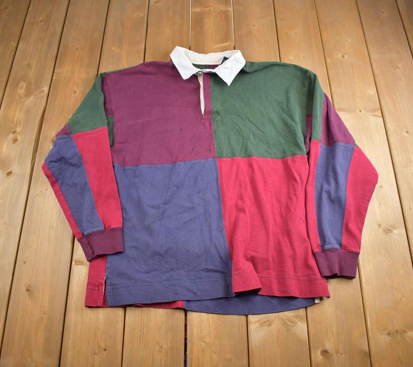 Vintage 1990s Casual Clothing Co. Rugby Button Up Shirt