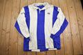 Vintage 1990s Nautica Competition Striped Rugby Shirt Crewneck Sweatshirt - Large