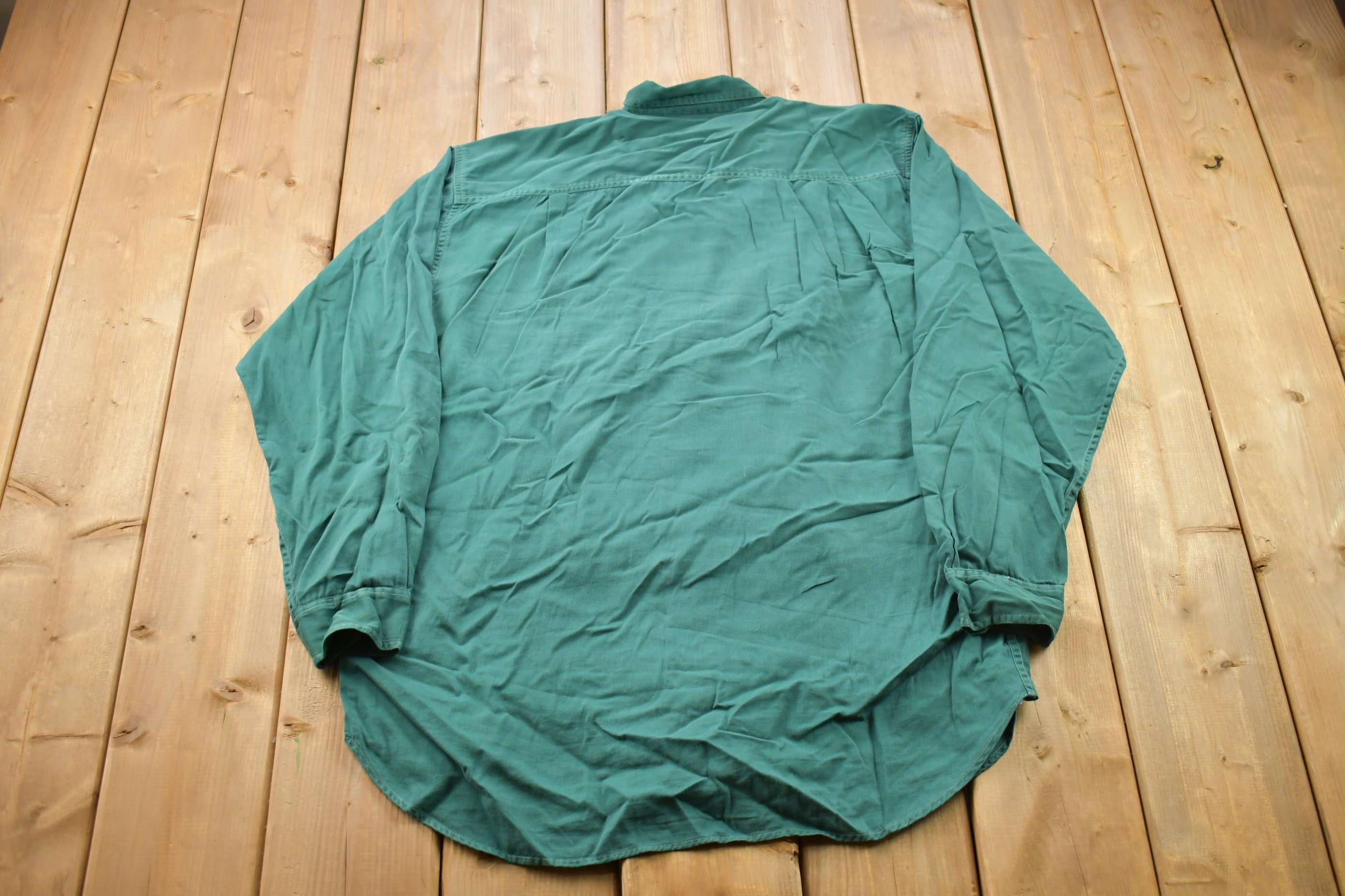 Vintage 1990s Canary Island Survival Elephant Trail Button Up Shirt
