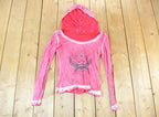Women Vintage Vigoss Y2K Hooded Graphic Print T-Shirt