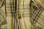 Vintage 1970s Oakbrook Sears Roebuck Wool Flannel Button Up Shirt Jacket Men's 38