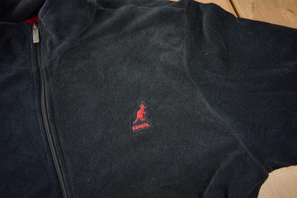 Vintage Y2K Kangol Embroidered Zip Up Sweatshirt Size Large