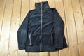 Vintage 1990s Jones New York Knit Velour Zip Up Turtleneck Sweater