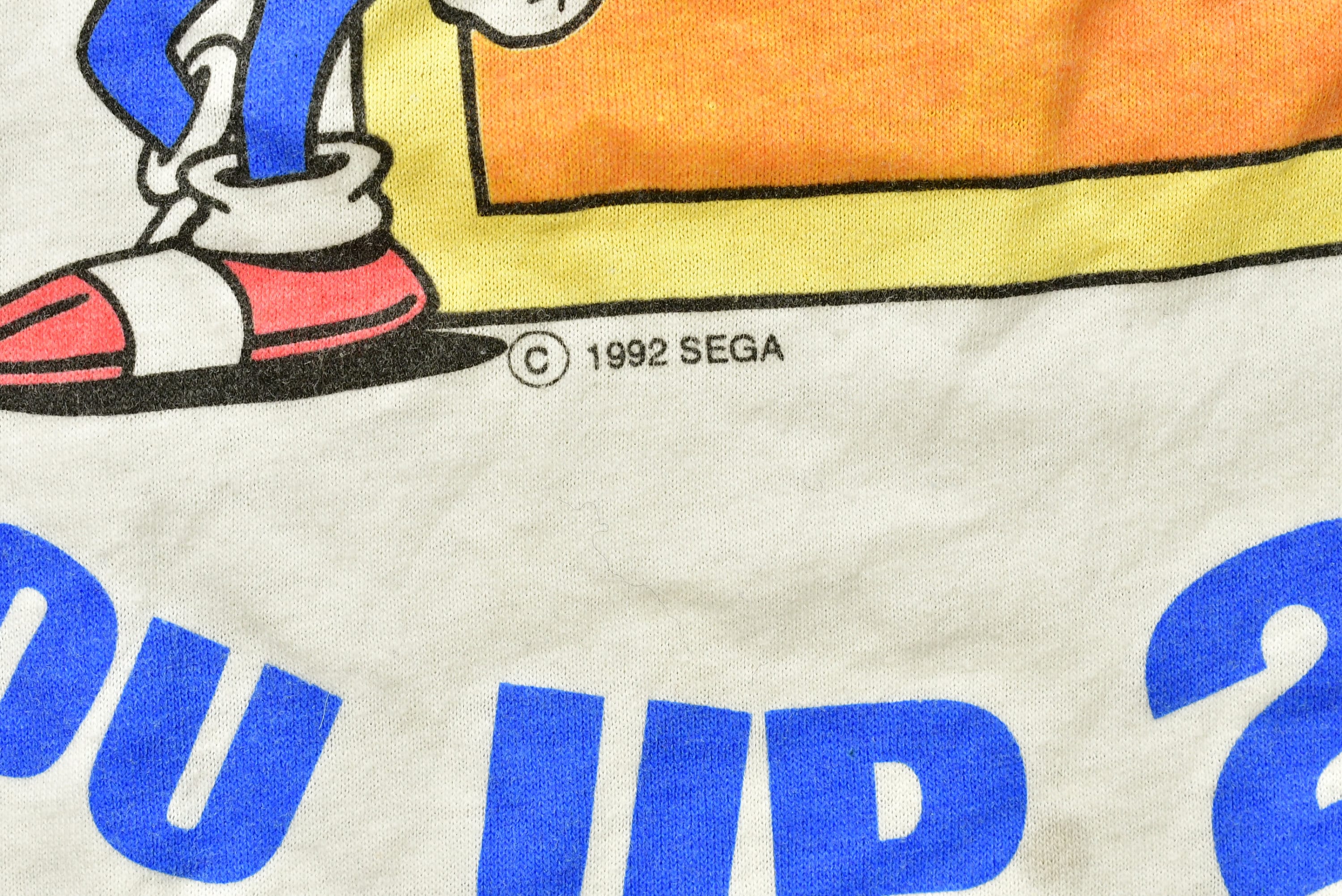 Vintage 1992 Sonic The Hedgehog Sega Promo T-Shirt