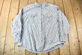 Vintage 1990s Grey Paisley Graphic Button Up Shirt