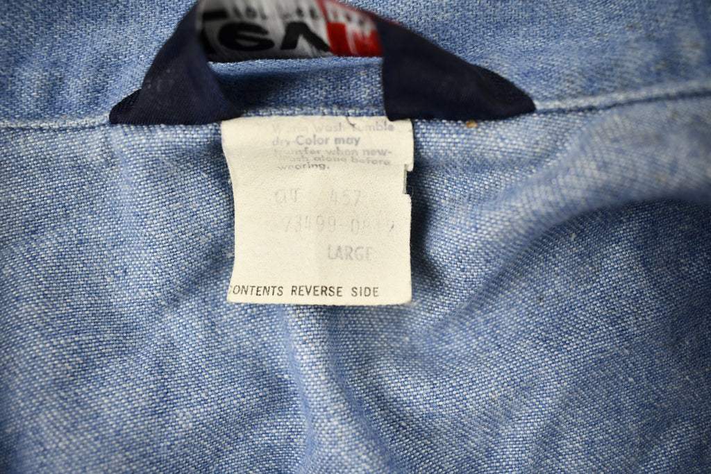 Vintage 1970s Levi's Orange Tab Denim Zip Up Jacket